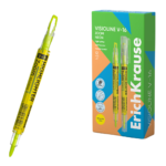 Tekstimarker kahe otsaga ERICH KRAUSE Visioline V-16 Zoom Neon kollane