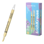 Tekstimarker kahe otsaga ERICH KRAUSE Visioline V-16 kustutatav pastelne kollane
