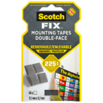 Kinnituspadjad kahepoolsed eemaldatavad SCOTCH 25,4x25,4mm