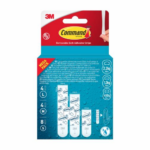 Kinnitusribad kahepoolsed 3M Command 17200 S+M +L suurus eemaldatav, niiskuskindel