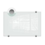 Klaastahvel-magnettahvel FOROFIS 600x450mm valge
