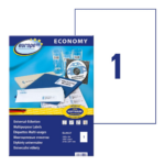 Kleebisetikett AVERY Economy 210x297mm 100 lehte