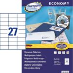 Kleebisetikett AVERY Economy 70x32mm 100 lehte