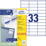 Kleebisetikett AVERY Zweckform 70x25,4mm 33 lehel 100 lehte (3421)