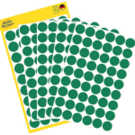Kleebisetikett AVERY Zweckform Q12mm roheline 270tk (3143)