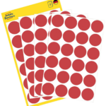 Kleebisetikett AVERY Zweckform Q18mm punane 96tk (3004)