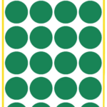 Kleebisetikett AVERY Zweckform Q18mm roheline 96tk (3006)