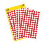 Kleebisetikett AVERY Zweckform Q8mm punane 416 tk (3010)