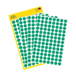 Kleebisetikett AVERY Zweckform Q8mm roheline 416 tk (3012)