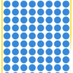 Kleebisetikett AVERY Zweckform Q8mm sinine 416 tk (3011)