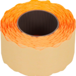 Kleebisetikett hinnapüstolile/hinnapüstolilint BLITZ 26x12mm oranž 1500tk rullis