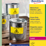 Kleebisetikett polüesterkilest ilmastikukindel AVERY Zweckform 210x297mm 8 lehte kollane (L6111-8)