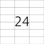 Kleebisetikett VICTORIA 70x35mm 24 lehel 100 lehte