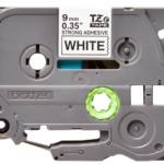 Kleepkirjalint/markeerimislint BROTHER Strong TZE-S221 9mm must/valgel analoog