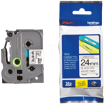 Kleepkirjalint/markeerimislint BROTHER TZE-251 24mm must/valgel