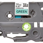 Kleepkirjalint/markeerimislint BROTHER TZE-731 12mm must/rohelisel analoog