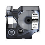 Kleepkirjalint/markeerimislint DYMO Rhino Nylon Flex 18489 19mm must/valgel analoog