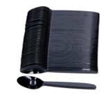 Kohvilusikas PS korduvkasutatav 50tk must