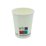 Kohvitops kartongist 250ml valge 100tk/pk