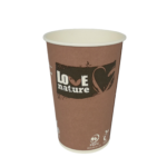 Kohvitops kartongist 180ml HUHTAMÄKI BioWare komposteeritav 80tk