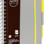 Kaustik spiraalköites A5 GRAND ruuduline registriga plastikust kaanega 100 lehte sinine