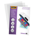 Lamineerimiskile A4 80mic FELLOWES 100 lehte MATT