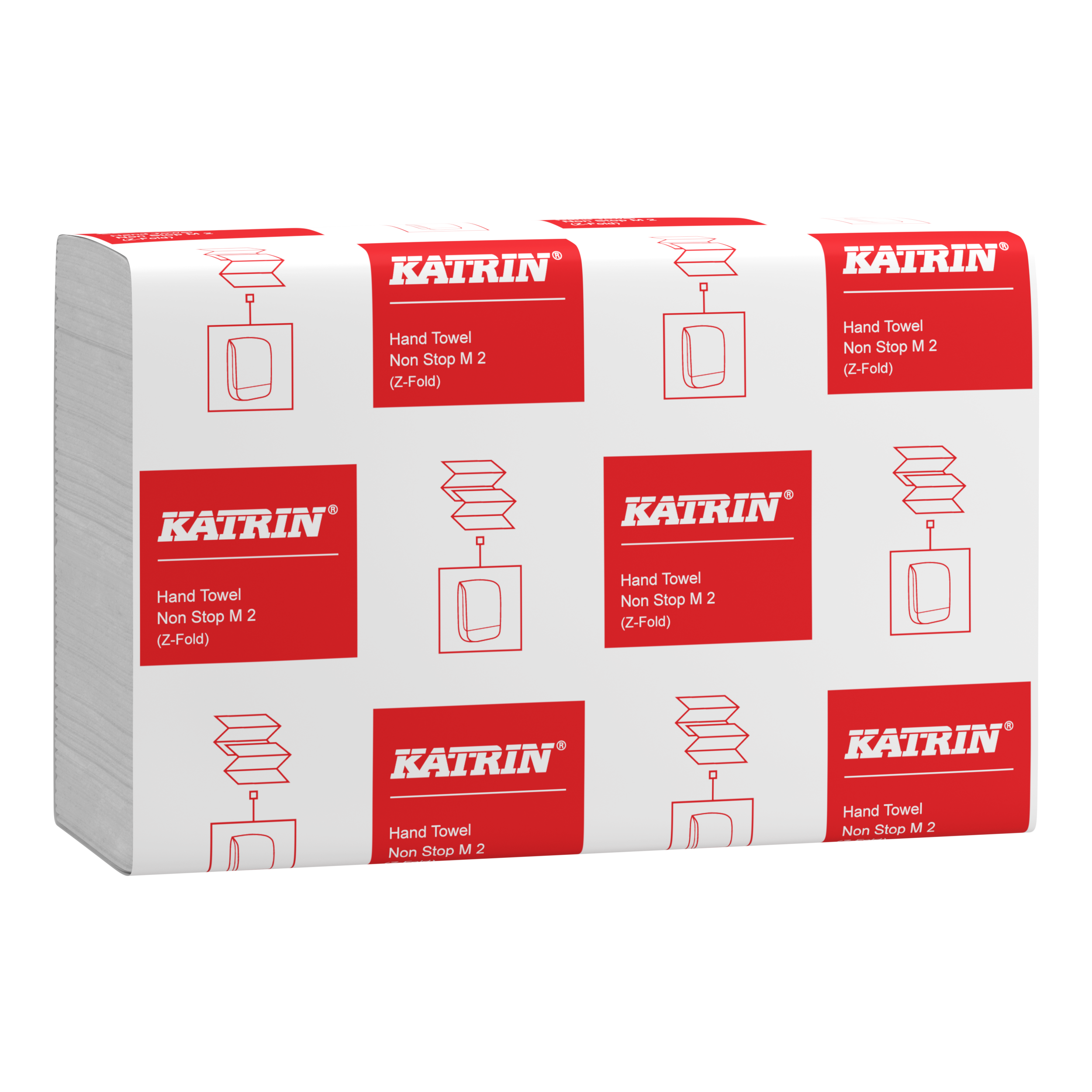 Lehträtik 2-kihiline KATRIN Non-Stop M2 Handypack, Z-fold 20,3x25,5cm 140 lehte (88690) - Image 1