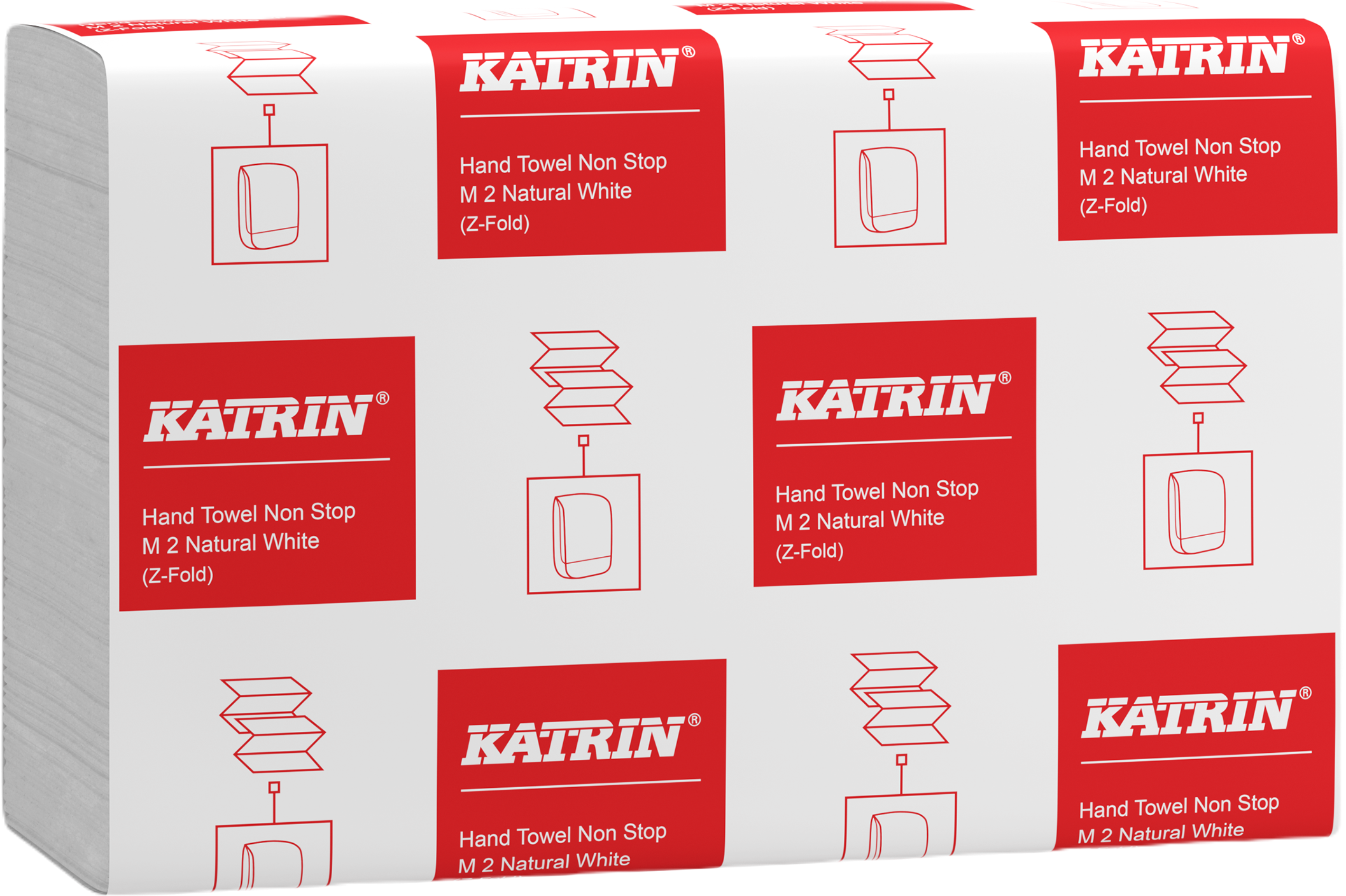 lehtratik_2-kihiline_katrin_non-stop_m2_z-fold_206x24cm_150_lehte_33096 Lehträtik 2-kihiline KATRIN Non-Stop M2, Z-fold 20,6x24cm 150 lehte (33096) EOL - Image 1