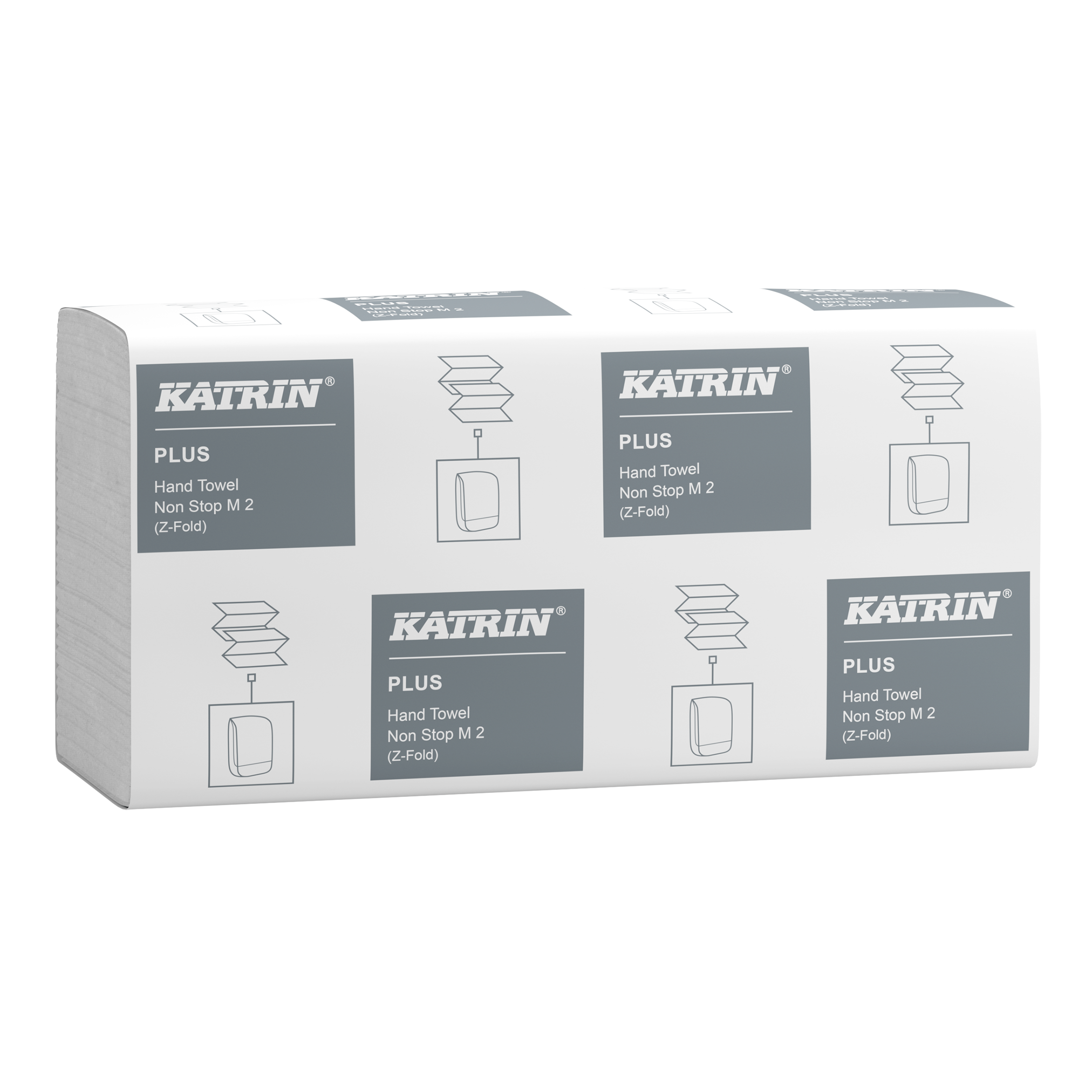 Lehträtik 2-kihiline KATRIN Plus NonStop M2, Z-fold 20,3x25,5cm 135 lehte (87181) - Image 1