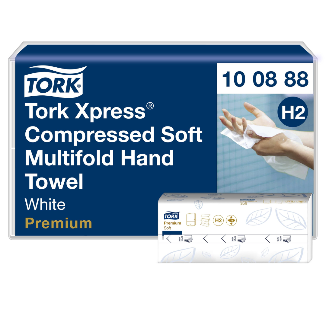 Lehträtik 2-kihiline TORK Xpress Soft Multifold H2, 21,2x32cm 170 lehte (100888) - Image 1
