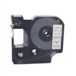 Kleepkirjalint/markeerimislint DYMO A45013 12mm must/valgel analoog