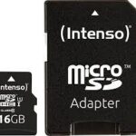 MEMORY MICRO SDHC 16GB UHS-I/W/ADAPTER 3423470 INTENSO