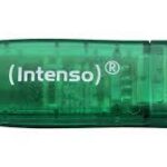 MEMORY DRIVE FLASH USB2 8GB/GREEN 3502460 INTENSO