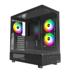 Case MONTECH XR MidiTower Not included ATX MicroATX MiniITX Colour Black XR(B)