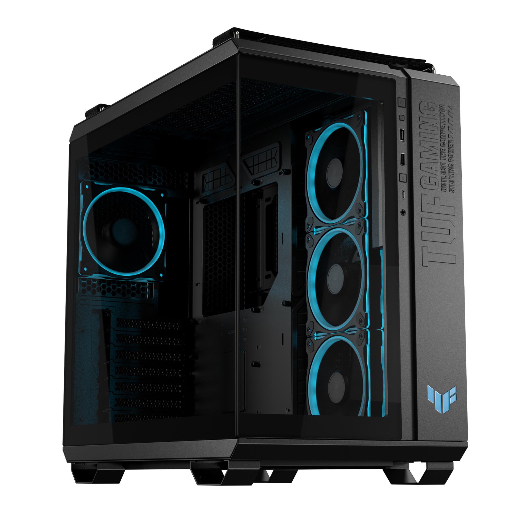 lko-TUF-GAMING-0-fabc62fe-ae3d-4d22-b063-f745775b6110-14 Case ASUS TUF Gaming GT502 Horizon MidiTower Case product features Transparent panel Not included... - Image 1