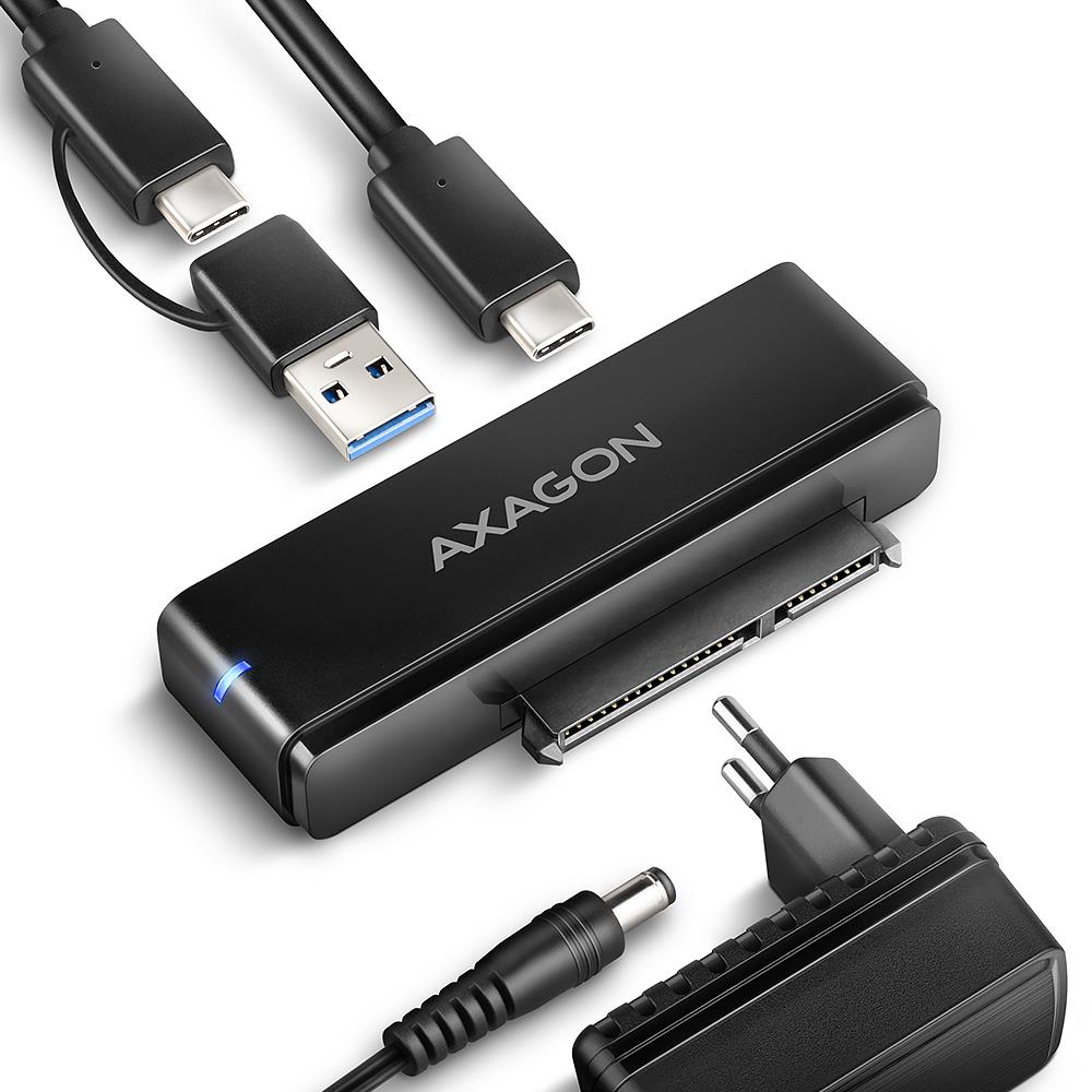 lko-adsa-fpx-l-0-8f6c88e5-59bd-430a-bd1f-2a33a7a819d0-8 SSD ACC ADAPTER USB-C/SATA 6G/10GBPS 0.6M ADSA-FPX AXAGON - Image 1