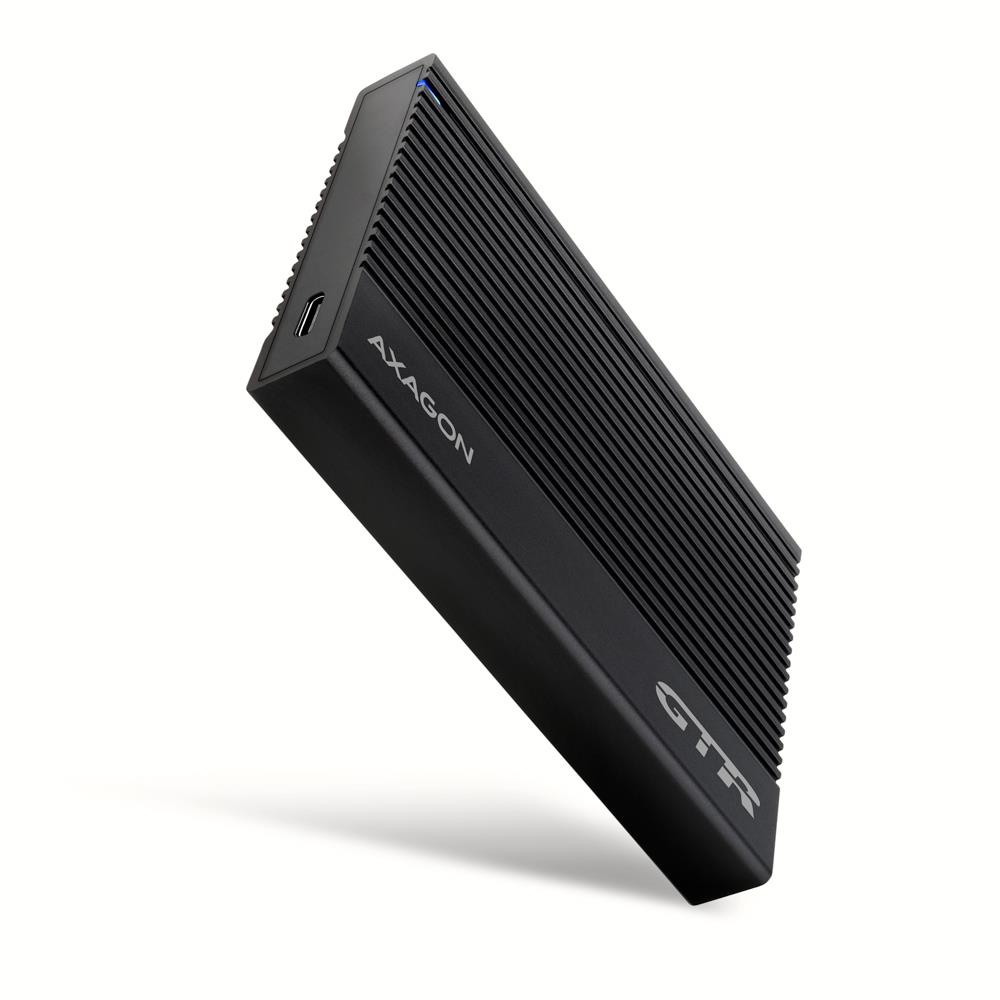 lko-ee25-gtr-l-0-1687f548-2105-4e59-b728-aaa57559e4b9-17 HDD ACC ENCLOSURE 2.5"/USB-C BLACK EE25-GTR AXAGON - Pilt 1