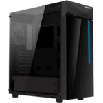 Case GIGABYTE C200 GLASS MidiTower Not included ATX MicroATX MiniITX Colour Black GB-C200G
