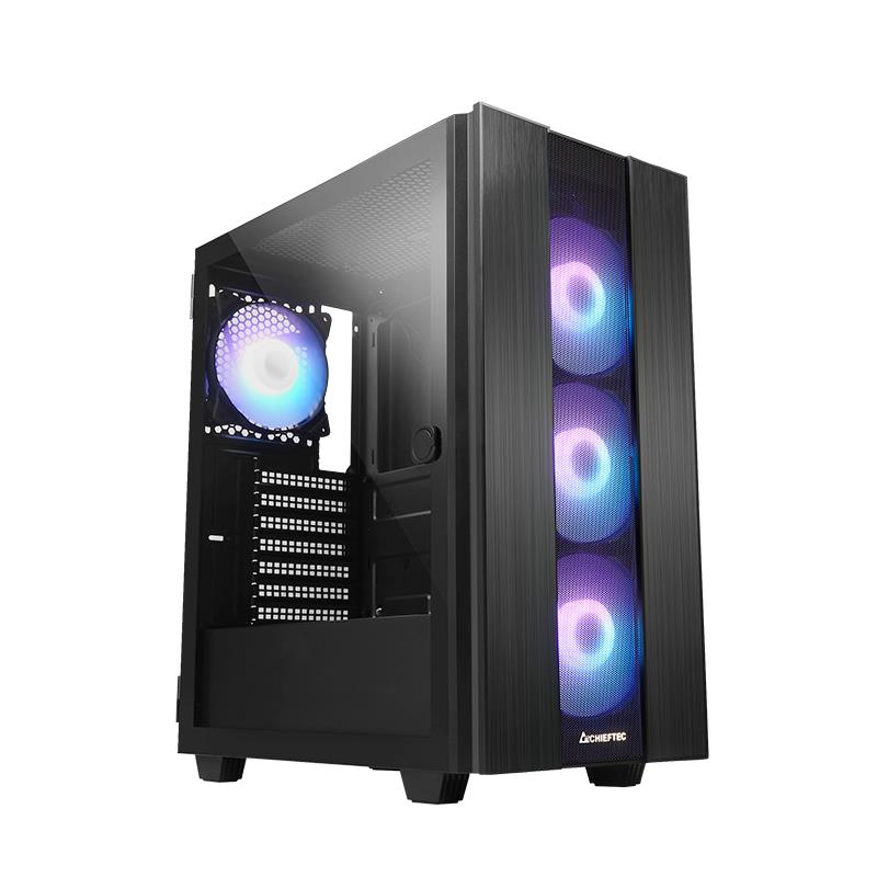 lko-gs-02b-op-0-a1f9c4c8-5df4-4037-b331-9616e53f851e-30 Case CHIEFTEC GS-02B-OP MidiTower Not included ATX MicroATX MiniITX Colour Black GS-02B-OP - Image 1