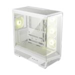 Case MSI ATX/micro ATX/Mini-ITX White/Transparent Midi Tower MAG PANO 130R PZ MAGPANO130RPZWHITE