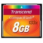 MEMORY COMPACT FLASH 8GB/133X TS8GCF133 TRANSCEND