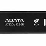 MEMORY DRIVE FLASH USB3.2 128G/BLACK UC320-128G-RBK/BK ADATA