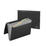 Lõõtsmapp A4 12-osaline nurgakummiga must FOROFIS