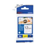 Kleepkirjalint BROTHER TZE231S2 must/valge 12mm 4m