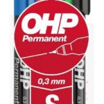 Kilemarker permanentne OHP ICO S 0,3mm 4 värvi komplekt