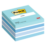 Märkmekuup 76x76mm POST-IT 2028B sinised pastelsed toonid 450 lehte