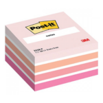 Märkmekuup 76x76mm POST-IT 2028P roosad pastelsed toonid 450 lehte