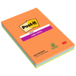 Märkmepaber 102x152mm POST-IT Super Sticky jooneline 3x45 lehte