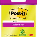Märkmepaber 76x76mm POST-IT Super Sticky 76 lehte assortiivärv blisterpakend