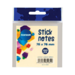 Märkmepaber 76x76mm CENTRUM helekollane 100 lehte